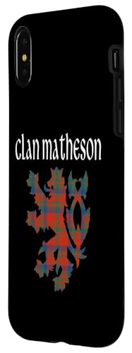 Image of iPhone X /XS Clan Matheson Tartan Scottish Family Name Scotland Pride Case