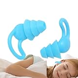 Ohrstöpsel zum Schlafen, 2 Stück, wiederverwendbar, Silikon-Ohrstöpsel für laute Musik, für Party, Büro, Zuhause, Reisen, Hotel, Wohnung, Schlafsaal, Schwimmen