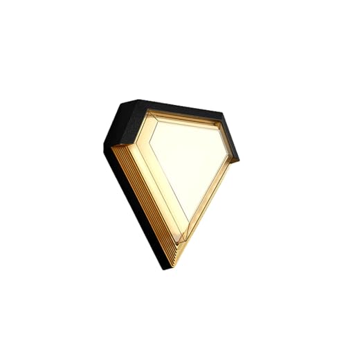 BYWBF Modern Outdoor Wall Light, 12W LED Exterior Wall Sconce