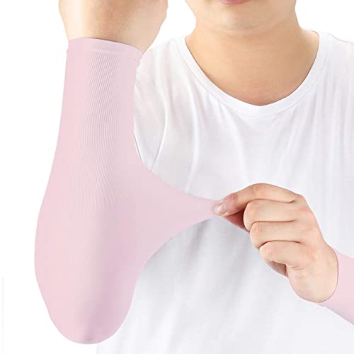 Manches de bras Compression Protection UV 1 Paire 7 Paires,Manchettes de Bras Extensible Femmes Hommes Jeunesse Pour Tatouage Couvrant Golf Basketball Extérieur Cyclisme Jardinage Conduite(Rose)