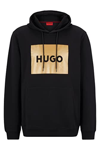 HUGO Herren Duratschi G Hoodie aus Baumwoll-Terry mit Foliendruck-Logo...