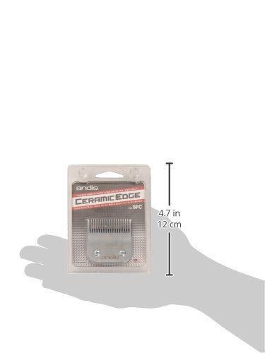 Andis CeramicEdge Carbon-Infused Steel Pet Clipper Blade, Size-5FC, 1/4-Inch Cut Length (64370),Silver