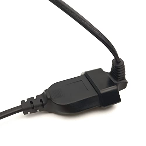 OVNSHVN Europea 90 Grad Stecker auf Buchse Steckdose Power VerläNgerung Kabel für PC Computer PDU (0,3)