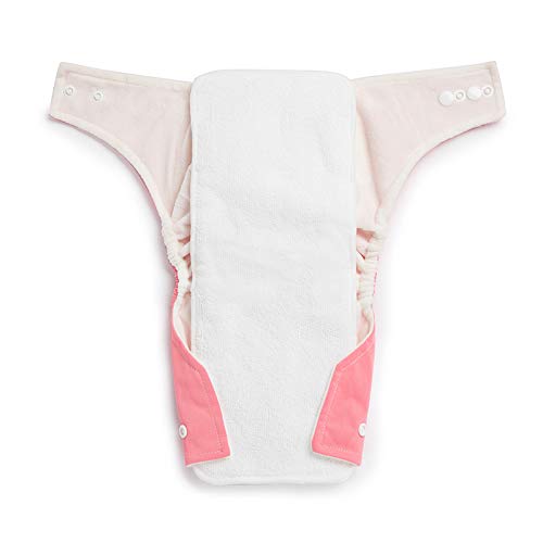 Image of KICKS & CRAWL Pink Reusable and Washable 100% Polyester Cloth Baby Diaper