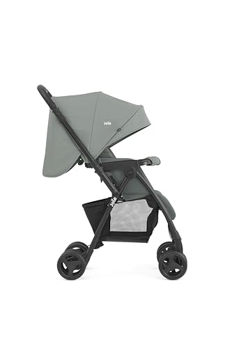 Image of Joie Mirus Lightweight Baby Stroller - Pram with Reversible Handle, Hand Brake and One-Hand Fold, Buggy for Kids 0-3 Years (Upto 15 Kg) - Celeste