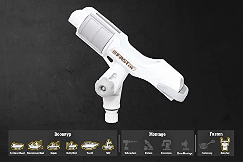 Fasten Supporto per canna da pesca per barche per