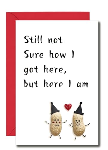 Funny Birthday Card for Women Men - Happy Birthday Card with Envelopes for Wife Husband Friends Coworkers, Great for 50th, 60th, 70th, Unique Birthday Card Gift Decorations, Humorous Greeting Card