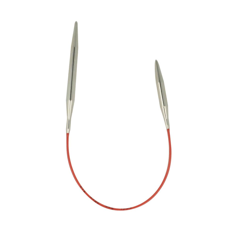 Circular Knitting Needle, Silver, 25cm x 5mm