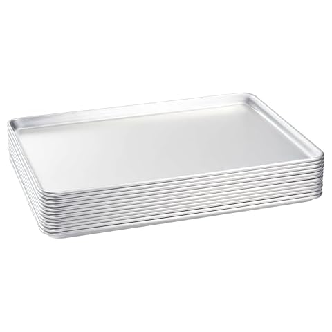 Winware 18 Inch x 26 Inch Aluminum Sheet Pan Set of 6 Cover