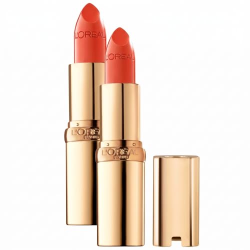 L'Oreal Paris Colour Riche Original Creamy, Hydrating Satin Lipstick with Argan Oil and Vitamin E, Volcanic, 1 Count (Pack of 2)