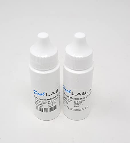 Testallwater PoolLab Kit de réactifs liquides Calcuim Dureté Multicolore