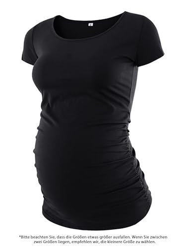 Love2Mi 3 Pcs Kurzarm Umstandsshirt Umstandsmode Tshirt Einfarbig Schwangerschafts Kleidung