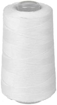 ROSENICE Cotton Sewing Thread Spool Quilting Threads for Sewing Machine 3000 Yards (White)