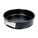 Produktbild Dr. Oetker Springform Ø 28 cm, Backform mit Flachboden, runde Kuchenform aus Stahl mit Antihaftbeschichtung (Farbe: schwarz), Menge: 1 Stück
