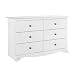White Monterey Children's 6 Drawer Dresser