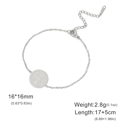 Pulsera San Benito Acero Inoxidable Amuleto Religioso