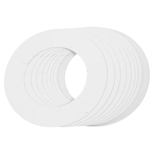 DECHOUS Tapetes Protectores Desechables para Máquina de Depilación Cera, Anillos Antidesbordamiento de Papel Blanco, 20 Piezas (2 Paquetes de 10 Unidades), para Calentadores de Cera