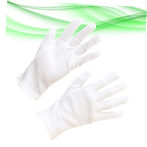 Guantes de algodón para proteger manos agrietadas y manipular objetos limpios, 12 pares 7