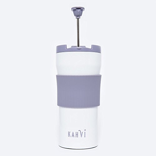 Kahvi Cafetiere Travel Mug/Coffee French Press/Tea Filter (Earl Grey) in Stainless Steel