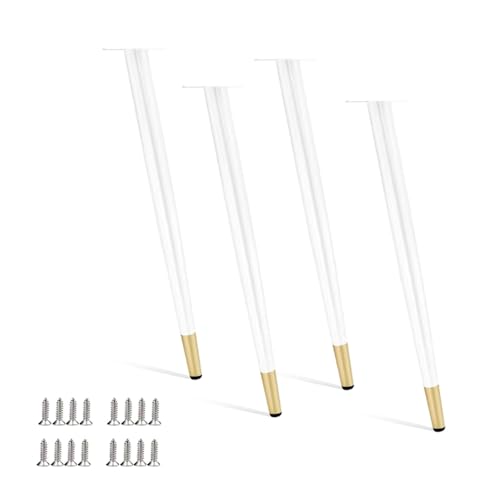 Juego de 4 patas de metal ajustables para muebles, modernas patas de repuesto para mesas, escritorios, sillas, armarios, sofás, aparadores, camas, 55 cm de altura