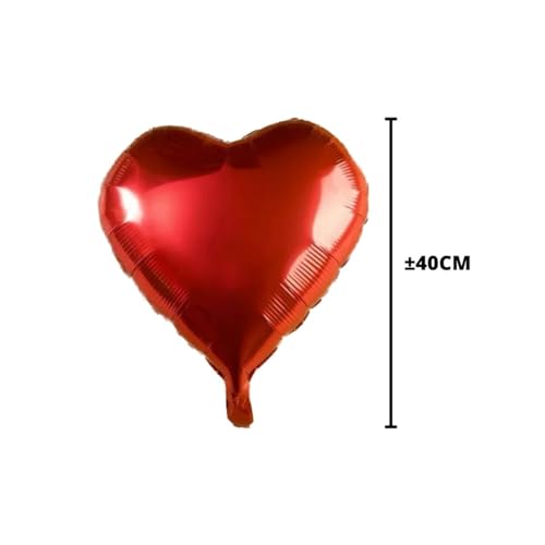 Kit 2 Cortinas Metalizadas e 9 Balões Látex e Metalizado (Vermelho)