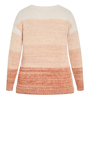 Image of Avenue Women's Plus Size Reese Ribbed Knit Sweater