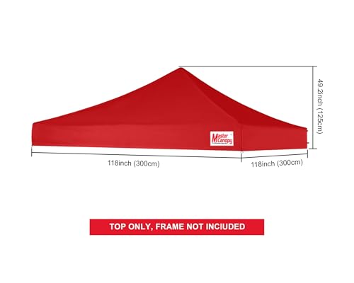 Image of MASTERCANOPY 10x10 Replacement Pop Up Canopy Top for Kingkong Frame Burgundy