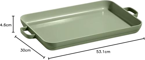 Image of Our Place Griddle Pan | 11.8 inch (5 Qt) Nonstick Ceramic Griddle Pan for Stovetop & Oven | PFAS-Free, Oven-Safe up to 450F, Easy-Grip Handles | Sage