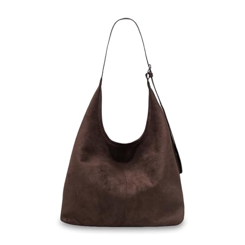 Aucuu Bolsos de Mujer, Bolso de Asas de Ante,...