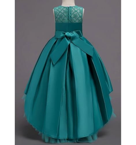 Geeda Princess Girls Dress for Wedding Birthday Party with Train Size 3-14 Years4