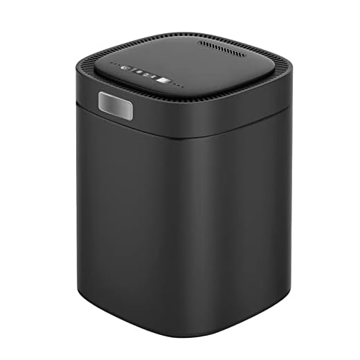 Electric Compost Bin, Smart Waste Compost Machine Indoor/Outdoor, Electric Composter for Kitchen, Auto Home and Kitchen Composter, Food Waste Cycler with 2.5L Capacity, Black