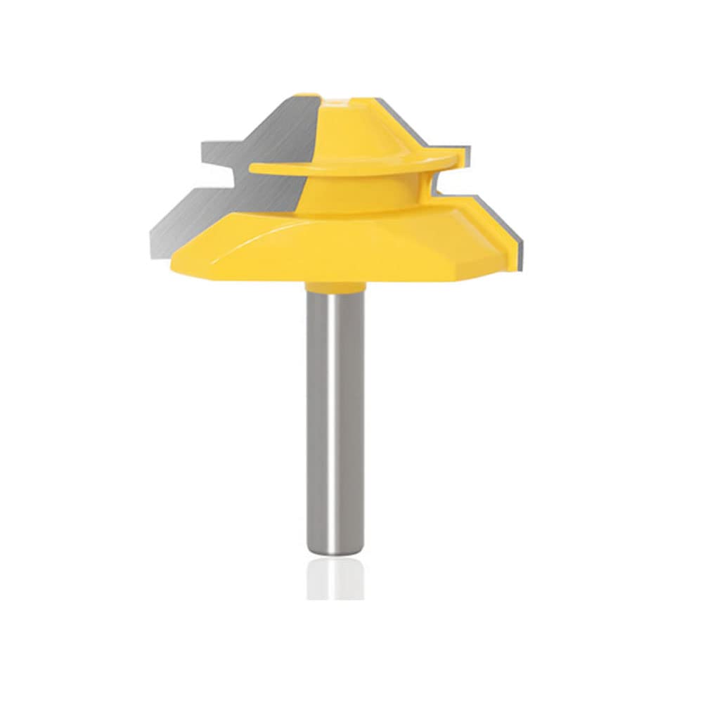 45 Grados Cerradura Mitre Router Bit con 8 mm vástago de carburo fresa de junta profesional para carpintería herramientas