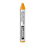 Carmel Hex Paint Crayon, Pack of 12 (Yellow), Hexagonal-Shaped Crayon, Tire Marker, Solid Paint Marker, Oil Paint Stick, Multi-Surface Crayon