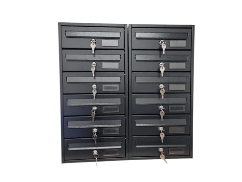 Buzón de Correos condominial de 12 plazas 30 x 17 x 62 cm - Modelo Modular