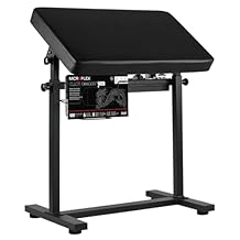 Tattoo Arm Rest Stand, Large Armrest Tattoo with Rack and Storage Compartment, Tattoo Armrest Stand with PU Leather Soft Sponge Pad, Adjustable Height & Angle for Tattoo Supplies