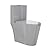 St. Tropez One-Piece Elongated Toilet Vortex™ Dual-Flush 1.1/1.6 gpf in Glossy Grey