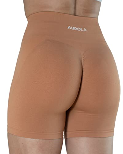 Image of AUROLA Intensify Workout Shorts for Women Seamless Scrunch Short Gym Yoga Running Sport Active Exercise Fitness Shorts