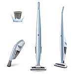 Kenmore DS1020 16V Cordless Stick Vacuum Lightweight 2-in-1 Handheld, LED Headlight with 2-Speed Power Control for Hardwood Floor, Carpet & Pet Hair, 16 Volts, Gray-Blue