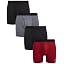 Black/Tibetan Red/Charcoal Heather Melange