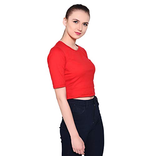 Image of Geum Women's Cotton Round Neck Half Sleeve Top