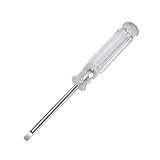 BYNNIX 95mm/3.7-inch Length Mini Screwdriver Transparent Crystal Screwdriver Manual Repair Tool Phil