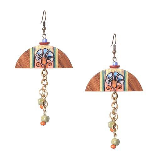Image of Handcrafted Bohemian & Ethnic Earrings Collection for Women - Artistic, Nature-Inspired Statement Designs in Studs, Drops & Chandeliers