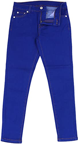 Image of ToBeInStyle Girl's Denim Easy Styling Classic Timeless Everyday Jeans Zip-Up Closure