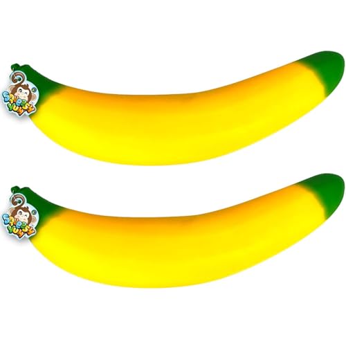 JA-RU Jumbo Stretchy Banana Squishy Toys (2 Pack) 3364-2