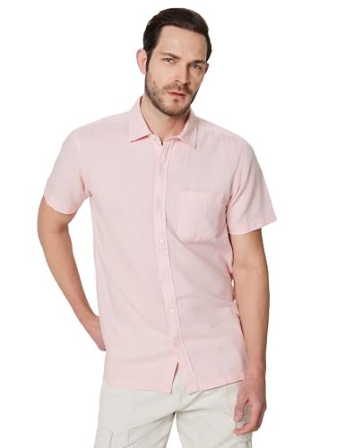 Image of Symbol Premium Men's Cotton Linen Casual Shirt - Regular Fit | Half Sleeve (Available in Plus Sizes)