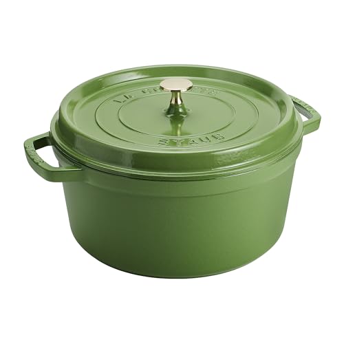 Image of Staub Cast Iron 7-qt Round Dutch Oven - Pistachio