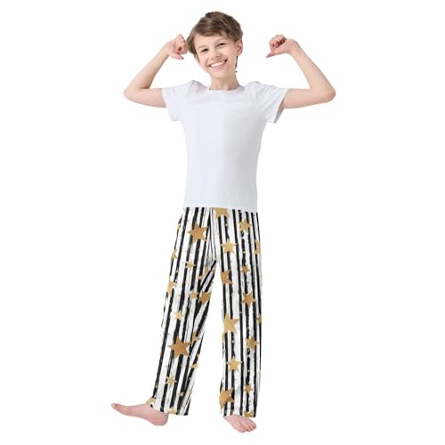 Boys' Pants Gold Star Long Bottoms Jogger Pants Elastic Waist Trousers with Pockets S-XL2