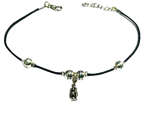 GURJARI JEWELLERS Black Thread Anklet with Small Beads and Difernt Charm Hanging/nazariya anklet (B08CRKBWMG) Amazon Price History, Amazon Price Tracker
