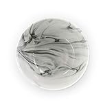 Elama Fine Marble 16 Piece Stoneware Dinnerware Set in Black and White - Image 5