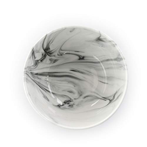 Elama Fine Marble 16 Piece Stoneware Dinnerware Set in Black and White by Elama - Image 5